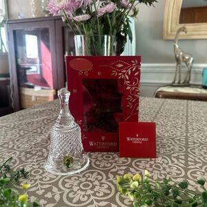 Waterford Lead Crystal 2014 Annual Bell of Peace Decor Ornament with Box